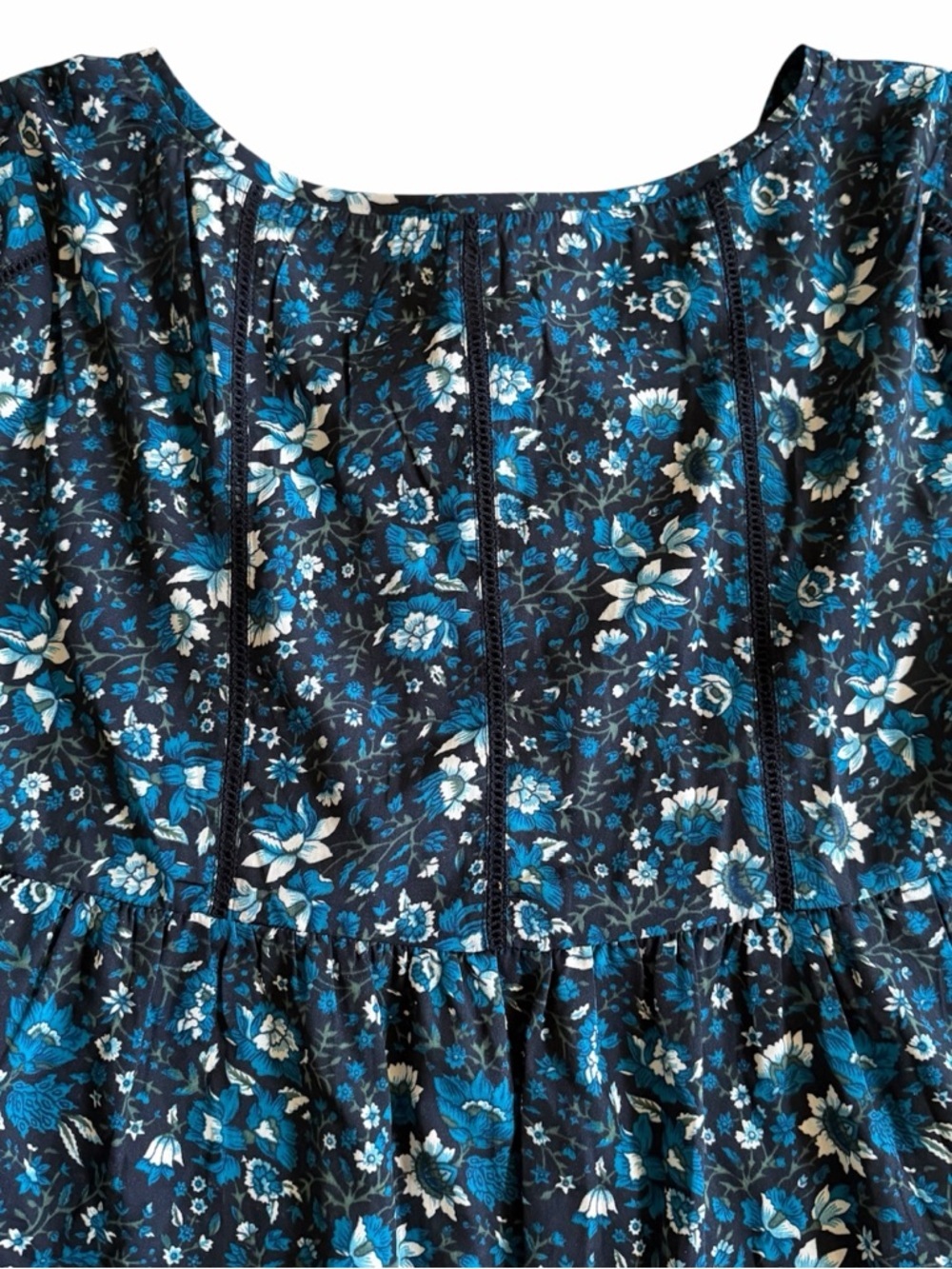 Raga for Anthropologie Eloise Blouse Floral Print Bell Sleeves Size S NWT - Picture 11 of 11